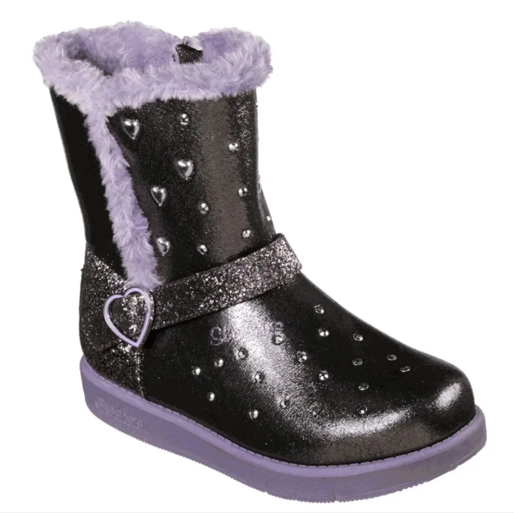 New Girl's SKECHERS Boots Lights Twinkle Toes: Glitzy sparkle Bling boots 1 2 3